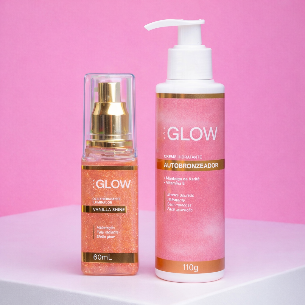 Kit Autobronzeador + Óleo Hidratante Iluminador | SOS Glow