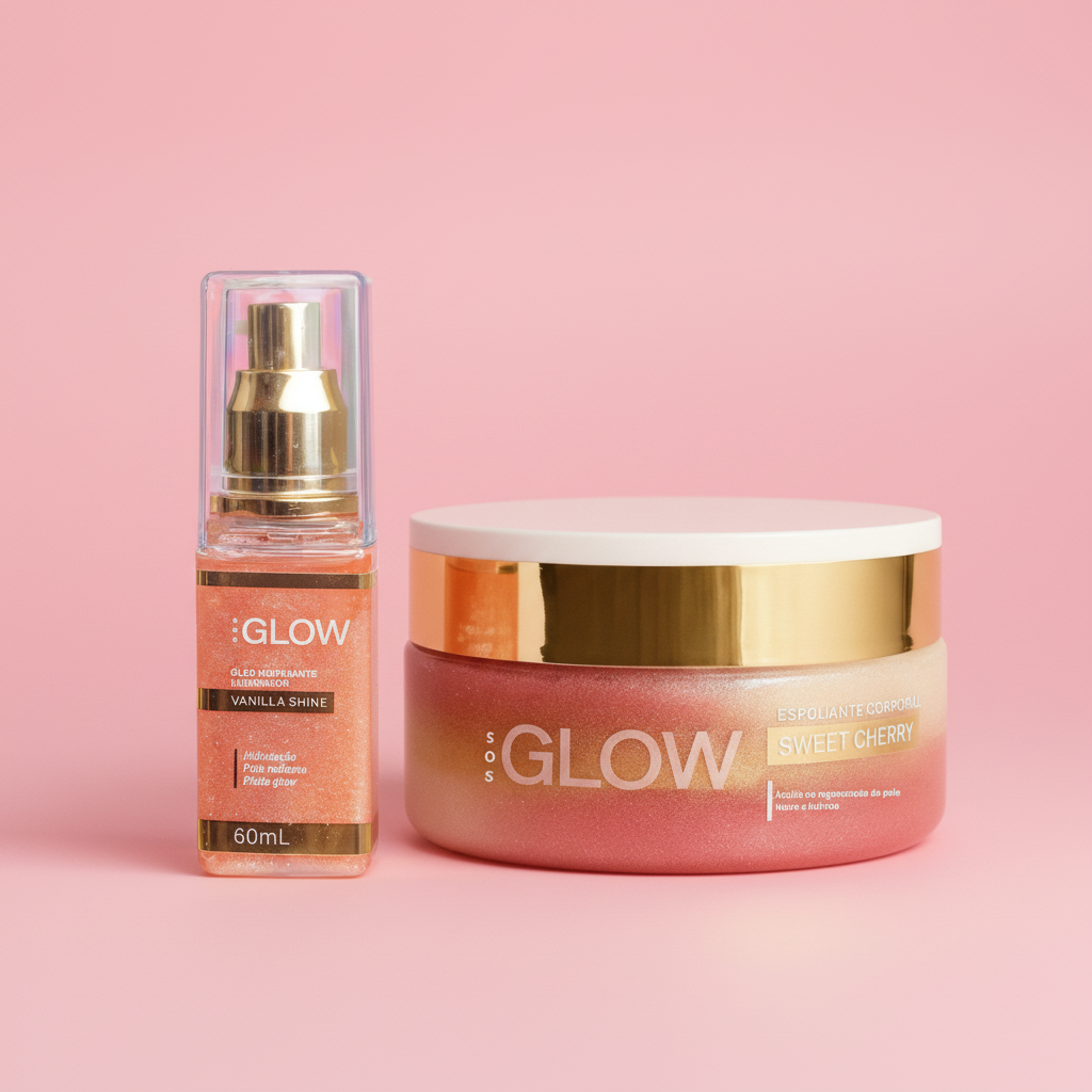 kit Esfoliante + Óleo Iluminador Vanilla + | SOS Glow